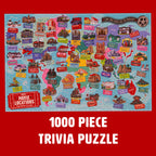 Professor Puzzle Movie Locations 1000 Piece Film Trivia Puzzle Game Professor PUZZLE