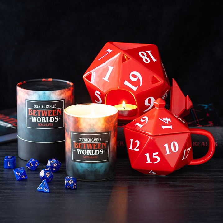 D20 Gaming Dice-Shaped Ceramic Mug with Lid – 500ml