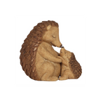 Happy Hoglet Mother and Baby Hedgehog Ornament