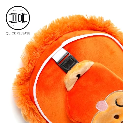 Relaxeazzz Adoramals Orangutan Round Plush Travel Pillow & Eye Mask Relaxeazzz