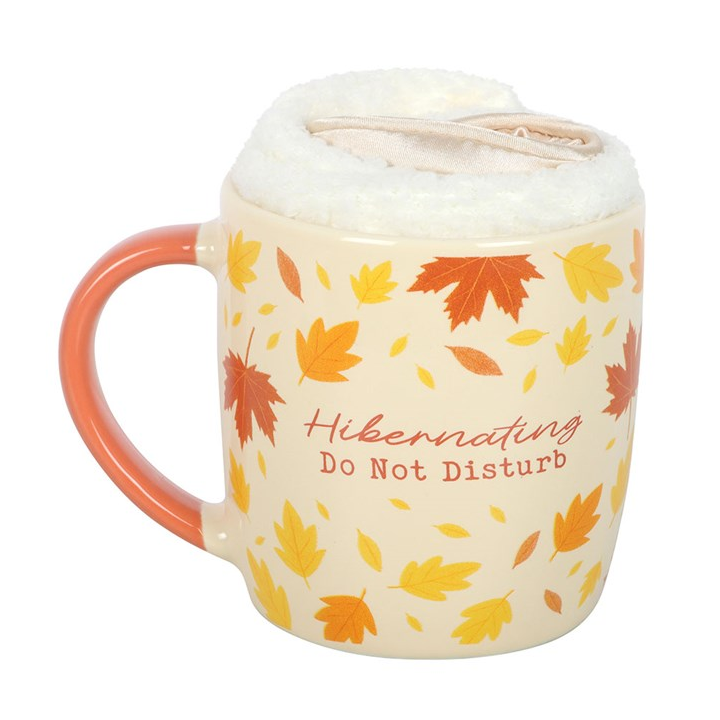 Autumn Hibernation Gift Set – Mug, Socks and Eye Mask