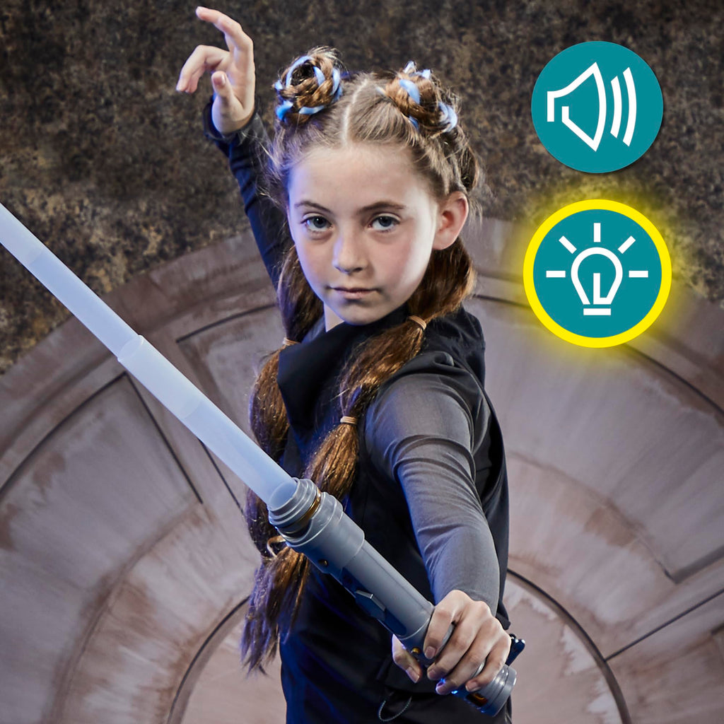 Hasbro Star Wars Lightsaber Forge Ahsoka Tano, White Customisable Electronic Lightsaber, Toys for Children Star Wars