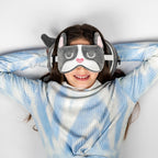 Relaxeazzz French Bulldog Round Plush Travel Pillow & Eye Mask Relaxeazzz