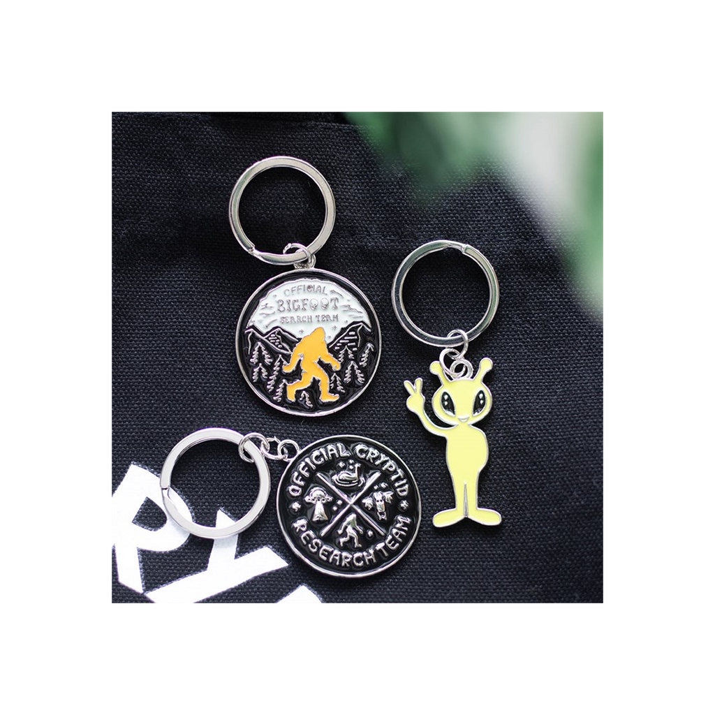 Glow in the Dark Alien Keyring