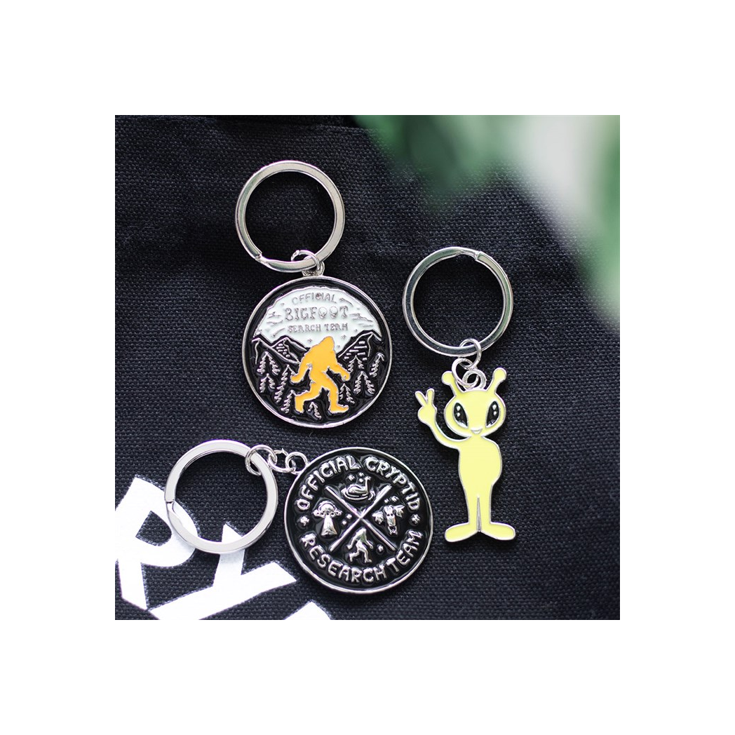 Glow in the Dark Alien Keyring