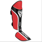 RDX Shin Instep Aura Plus T-17 Red/Black-XL RDX