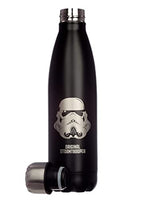 Puckator The Original Stormtrooper - Stainless Steel Water Bottle - Cold for 24h and Hot for 12h - Metal Water Bottles with Stormtrooper Design - Double Walled Modern Thermos Flask - Bpa Free -500 ml Puckator