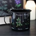 Poisonous Plants Black Enamel-Style Mug – 500ml