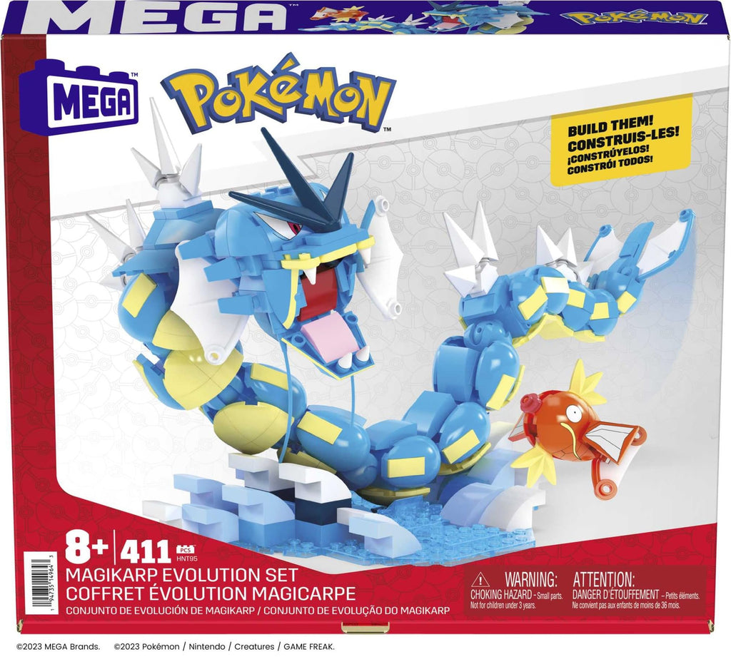 Mega Pokemon Magikarp Evolution Building Set Mega Brands
