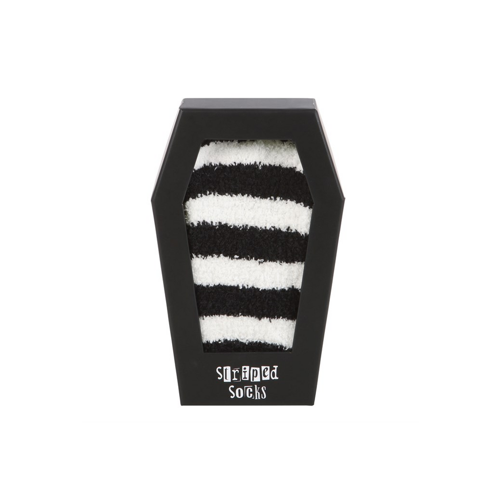 Striped Socks in Coffin Gift Box