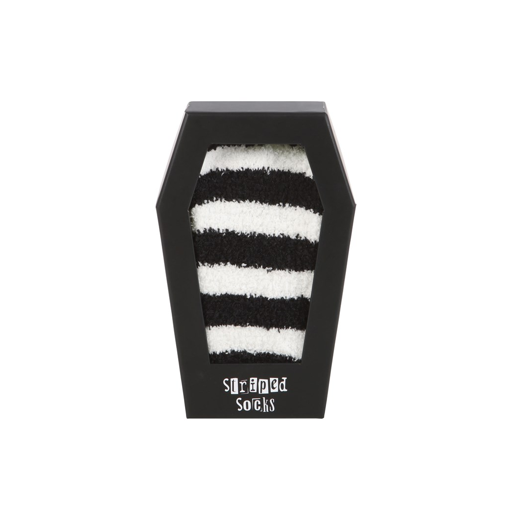 Striped Socks in Coffin Gift Box