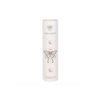 Luna Moth Glass Water Bottle with Clear Quartz Crystal
