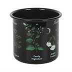 Poisonous Plants Black Enamel-Style Mug – 500ml
