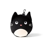 Relaxeazzz Feline Fine Lucky Cat Round Plush Travel Pillow & Eye Mask Puckator
