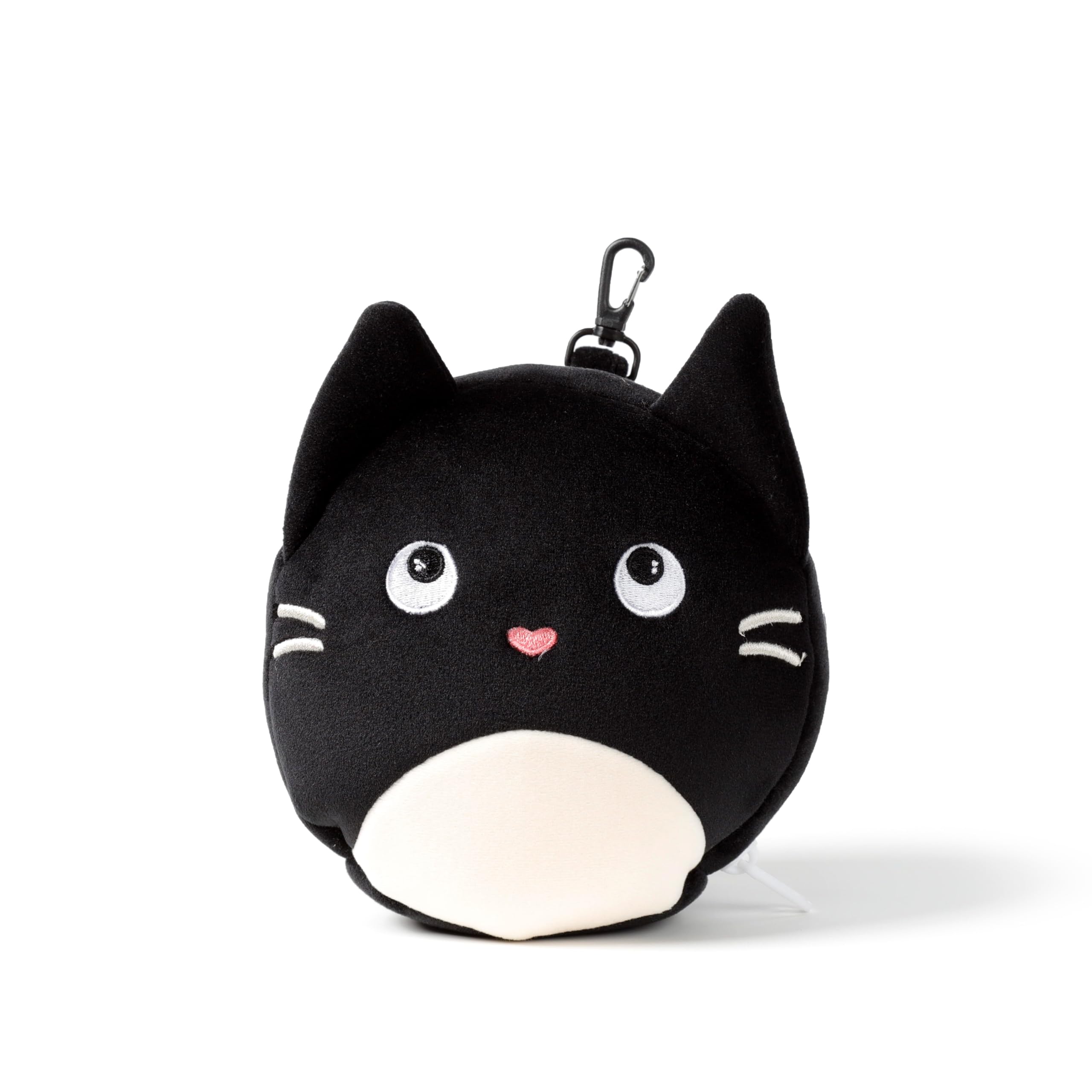 Relaxeazzz Feline Fine Lucky Cat Round Plush Travel Pillow & Eye Mask Puckator