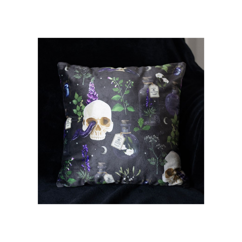 Square Venom & Vines Print Cushion 35cm