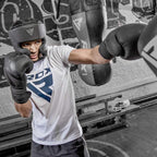 RDX Boxing Gloves Sparring Muay Thai Pro Training, Maya Hide Leather, Kickboxing Heavy Punching Bag Focus Mitts Pads Double End Ball Workout, MMA Fitness Gym Bagwork, Ventilated Palm, Men RDX