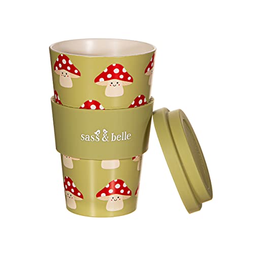 Sass & Belle Mushroom Travel Coffee Cup Sass & Belle