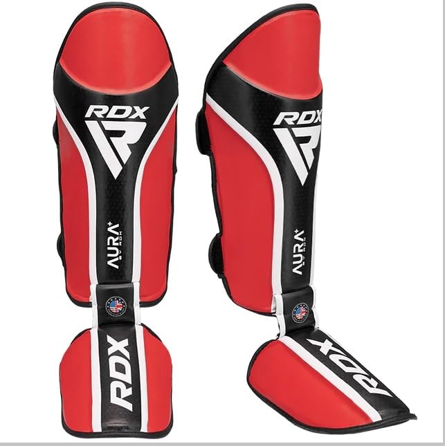 RDX Shin Instep Aura Plus T-17 Red/Black-XL RDX
