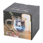 Clear Double Walled Glass Cauldron Mug