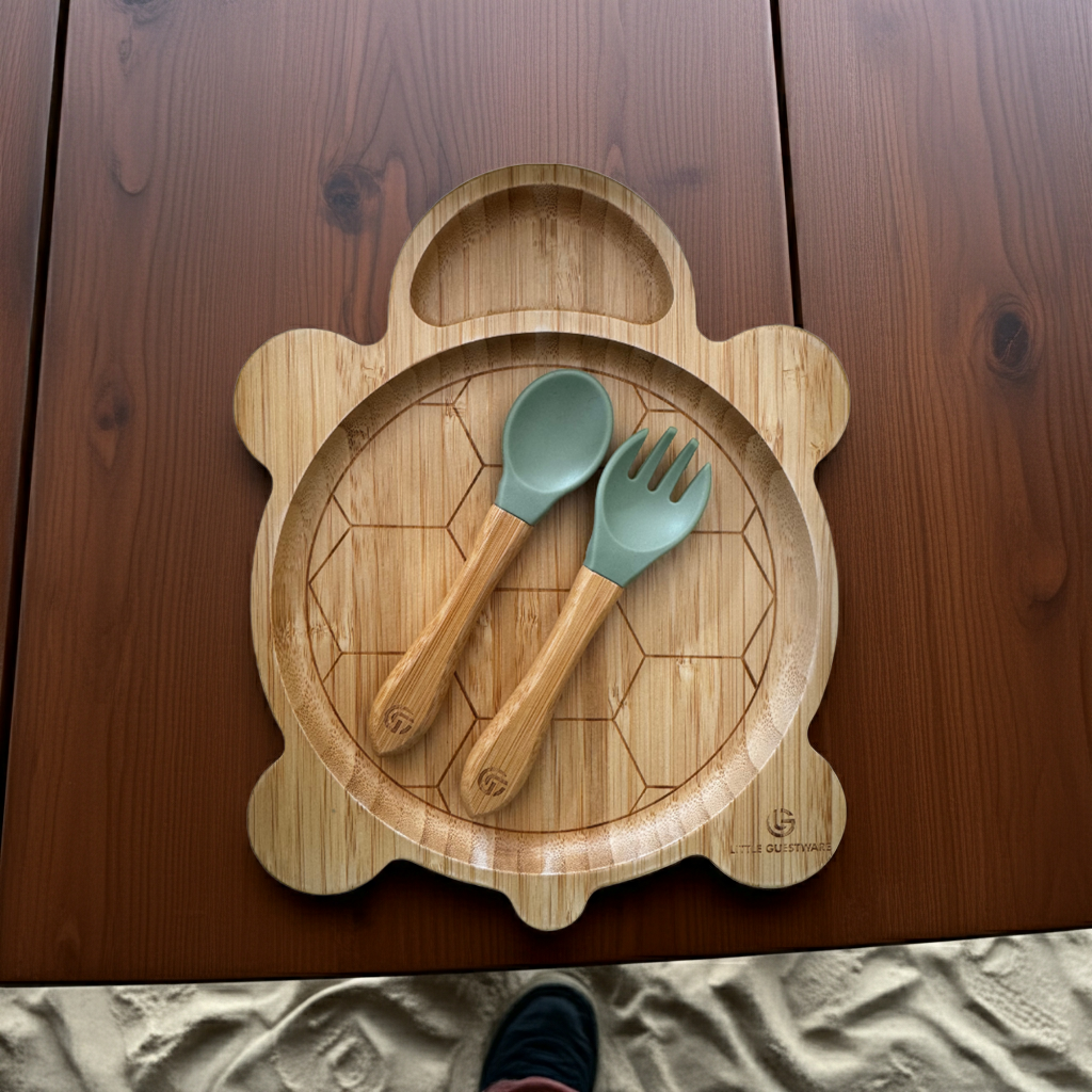 Bamboo Spoon & Fork Set for Babies & Toddlers