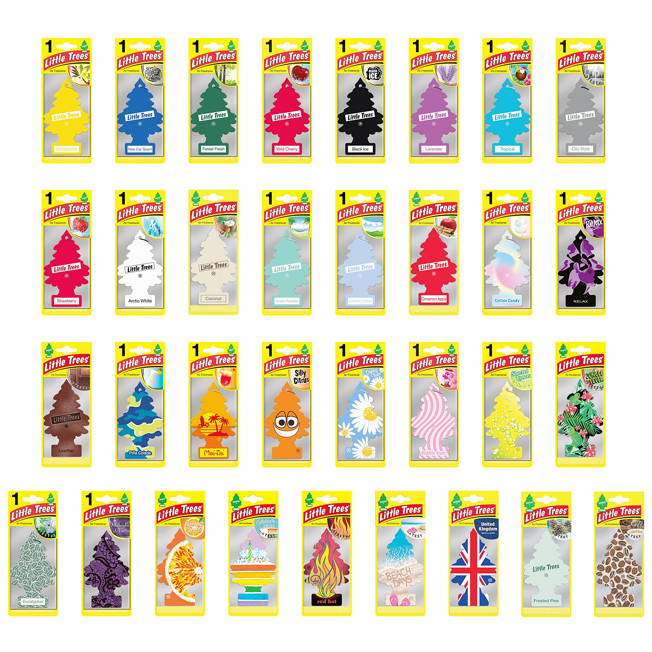 Little Trees Air Freshener Tree set of 3 LITTLE TREES