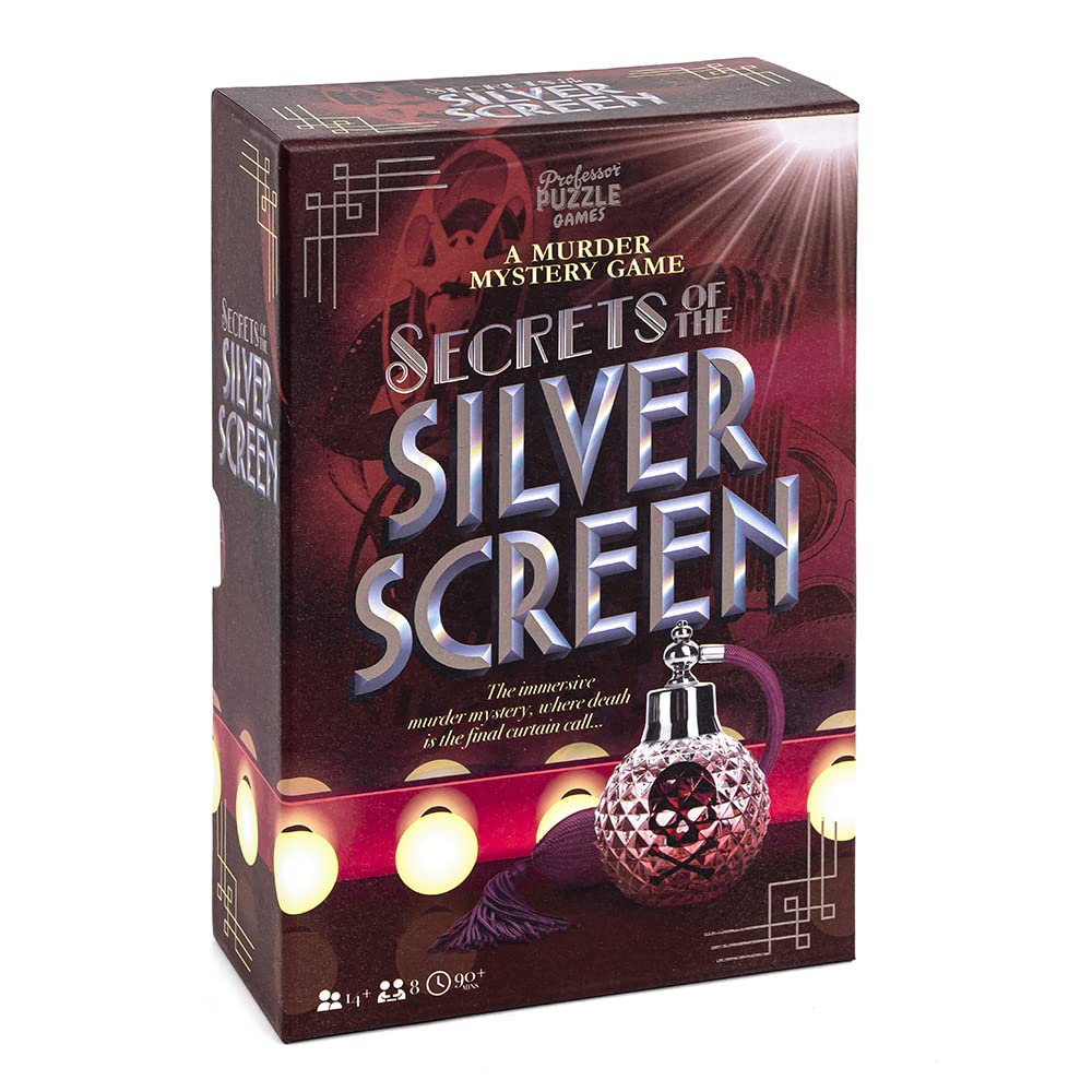 Professor Puzzle Secrets of the Silver Screen - Murder Mystery Card Game Professor PUZZLE