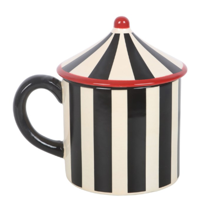 Black Striped Circus Tent Mug