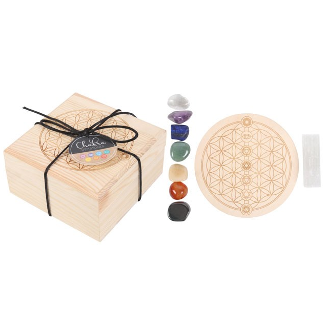 Chakra Crystal Grid Gift Set