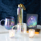 You Are Made of Magic Iridescent Double Walled Glass Mug
