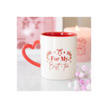 For My Best-Tea Mug with Heart Handle