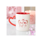 For My Best-Tea Mug with Heart Handle