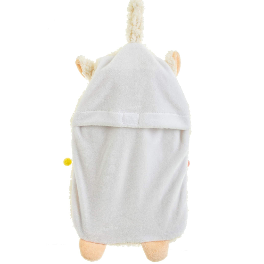 Sass & Belle Hot Water Bottle Lima Llama Plush Cover White Wabbit Retail