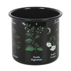 Poisonous Plants Black Enamel-Style Mug – 500ml