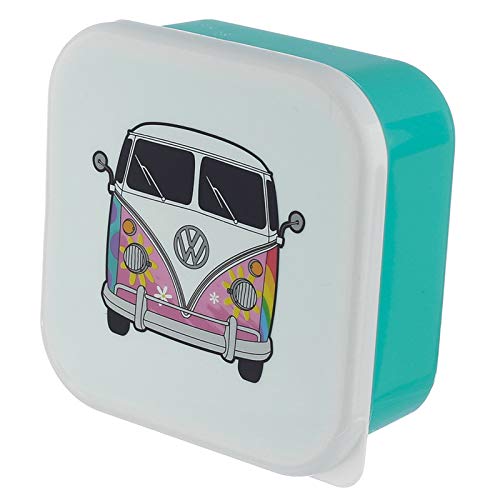 Puckator VW Summer Love Volkswagen T1 Camper Bus Set of 3 Lunch Box Snack Storage M/L/XL Puckator