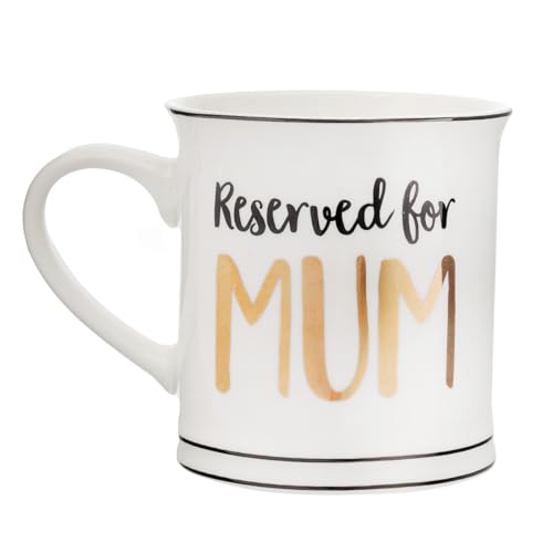 Sass & Belle Reserved for Mum Bone China Mug 350ml Capacity Sass & Belle