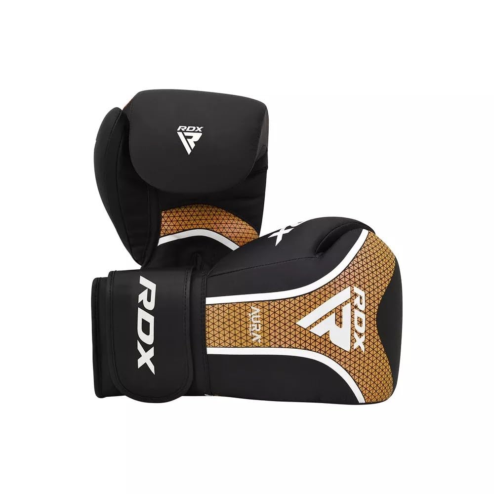 RDX Aura Plus T-17 Boxing Gloves Red, Blue, Gold RDX
