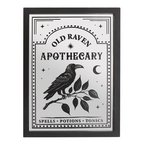 Old Raven Apothecary Mirrored Wall Art
