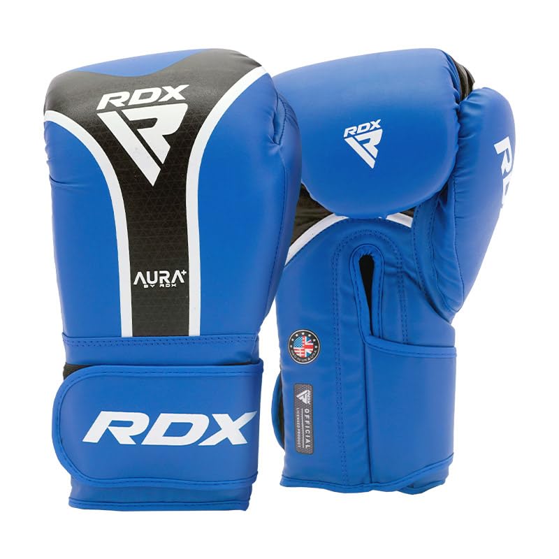 RDX Aura Plus T-17 Boxing Gloves Red, Blue, Gold RDX