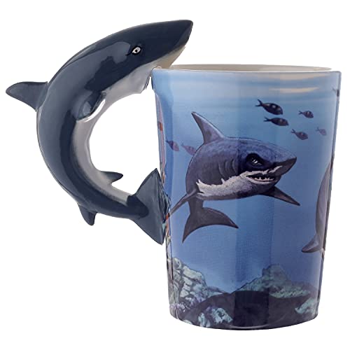 Puckator Lisa Parker Shark Ceramic Shaped Handle Mug Puckator