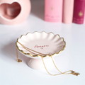 Pink Amore Ceramic Pedestal Trinket Dish