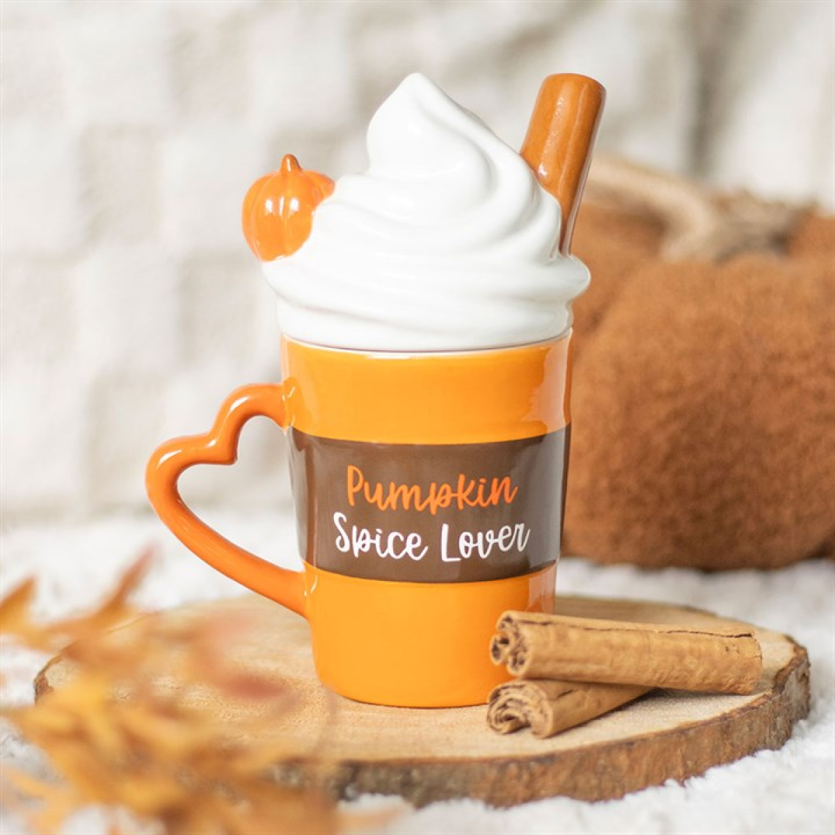 Pumpkin Spice Latte Shaped Lidded Mug Something Different
