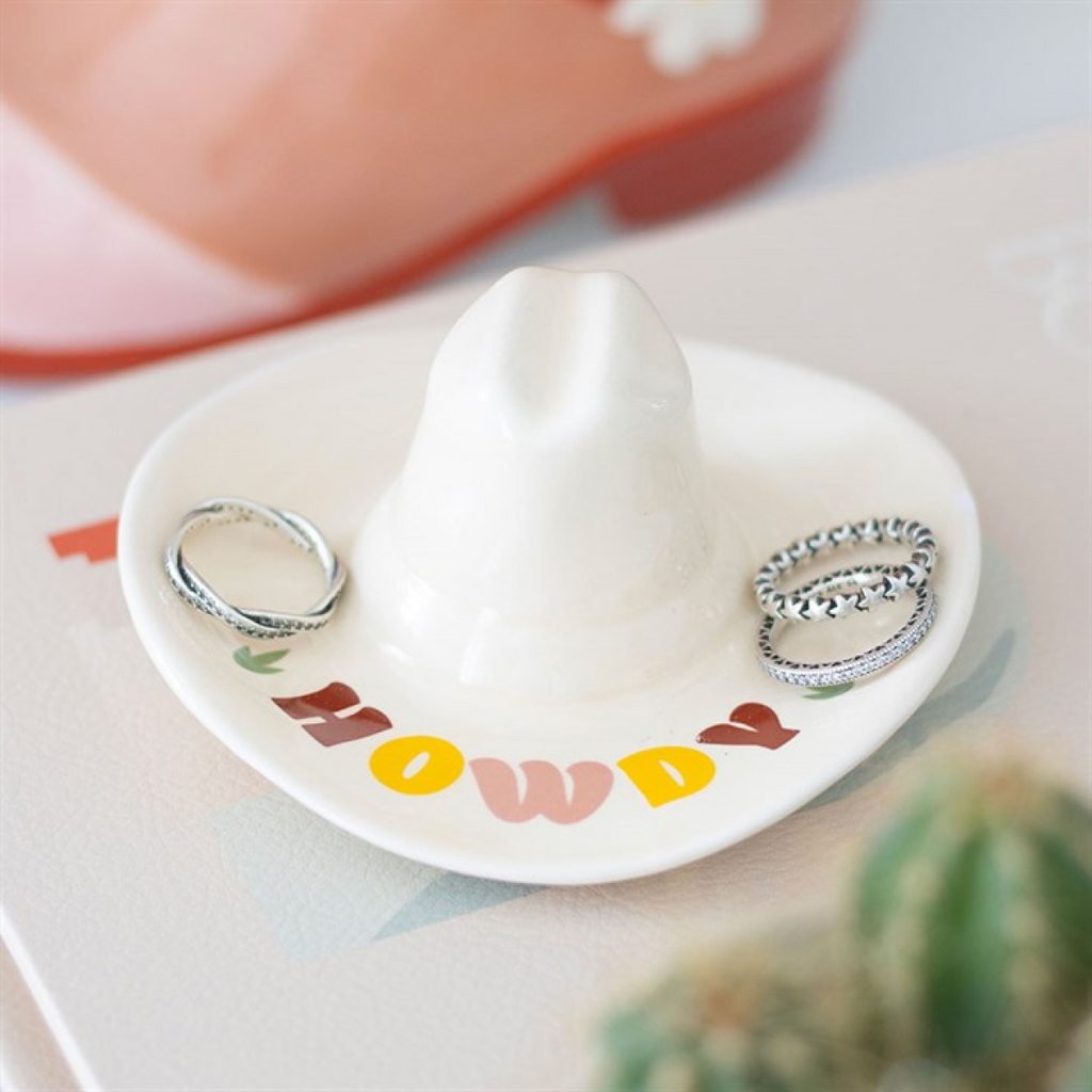 Howdy Cowboy Hat Trinket Dish Something Different