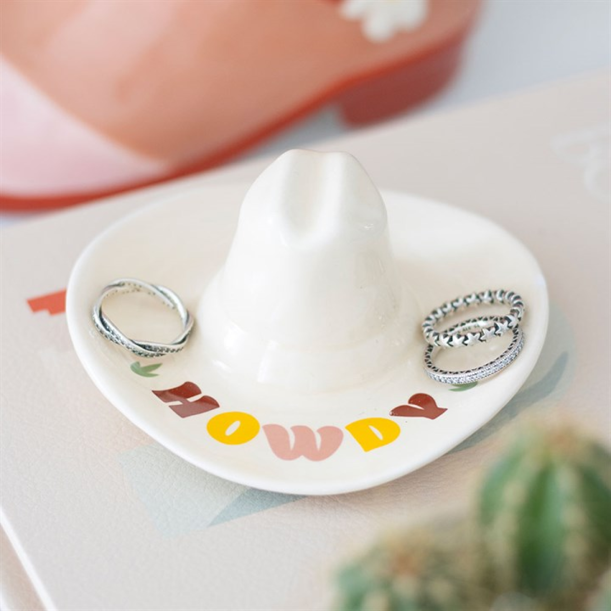 Howdy Cowboy Hat Trinket Dish Something Different