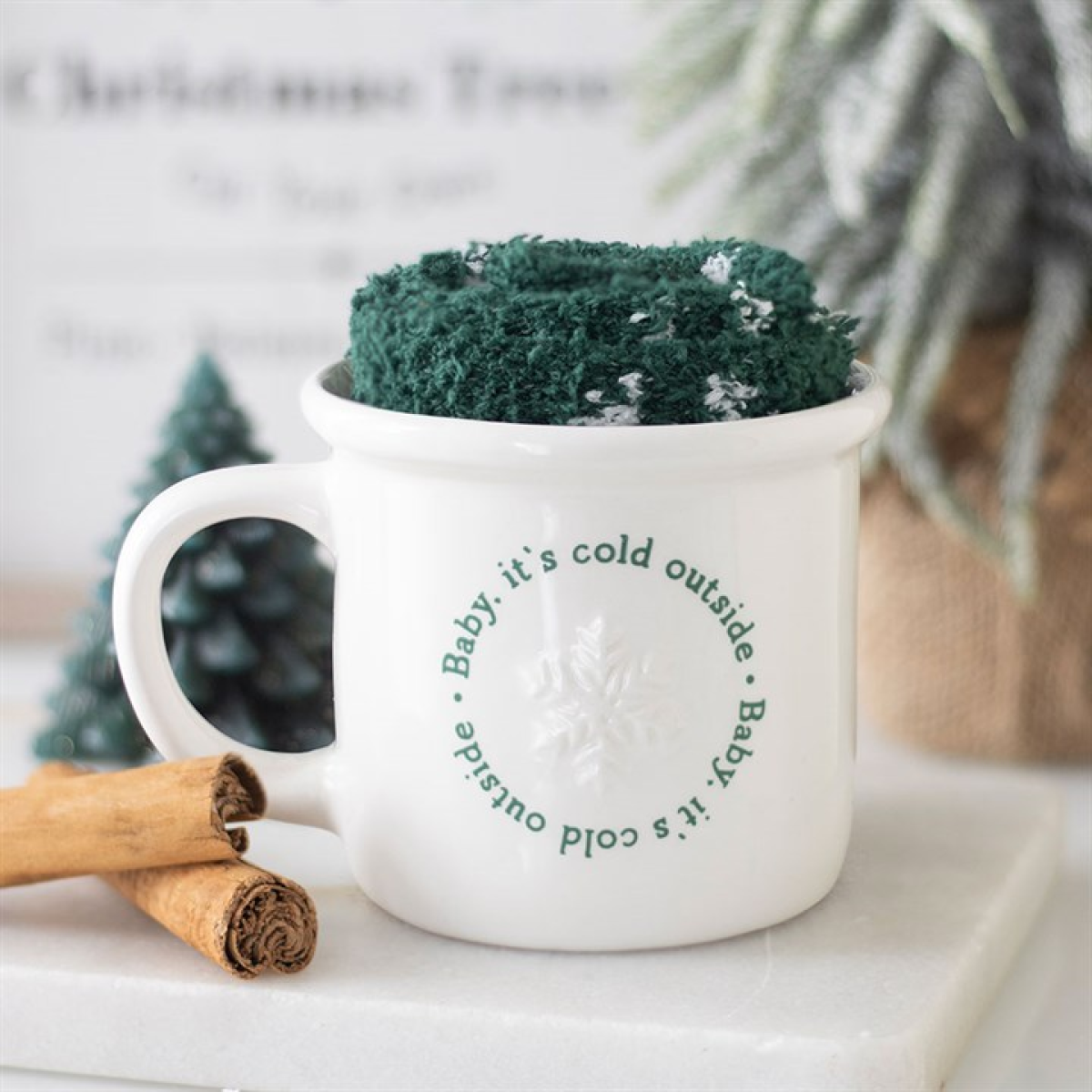 Baby It's Cold Outside Mug and Socks Set Something Different