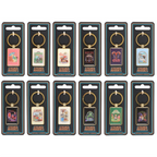 Set of 12 Enamel Keyrings by Steven Rhodes
