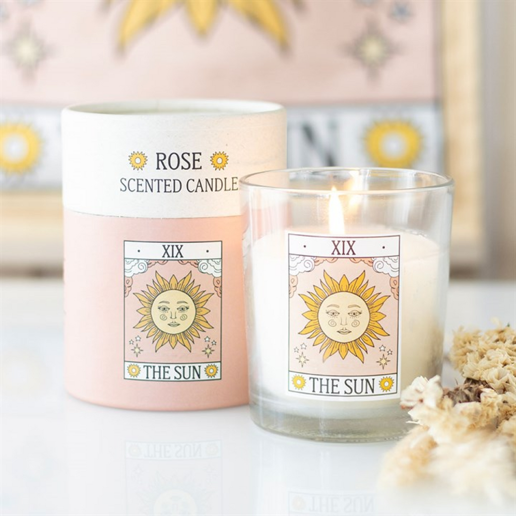 The Sun Vintage Tarot Rose Candle Something Different