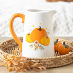 Autumn Pumpkin Ceramic Flower Jug Something Different