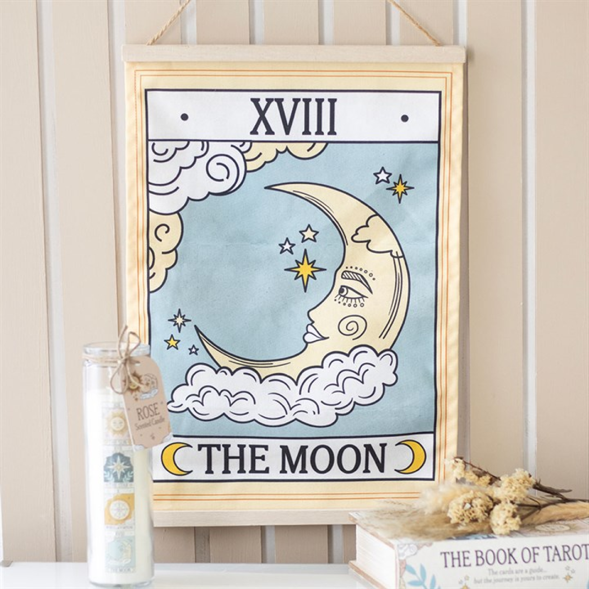 The Moon Vintage Tarot Wall Hanging