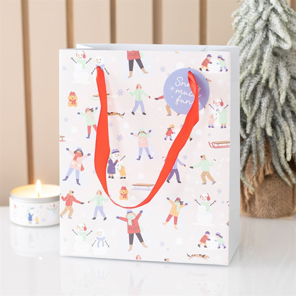 Snow Much Fun Print Gift Bag